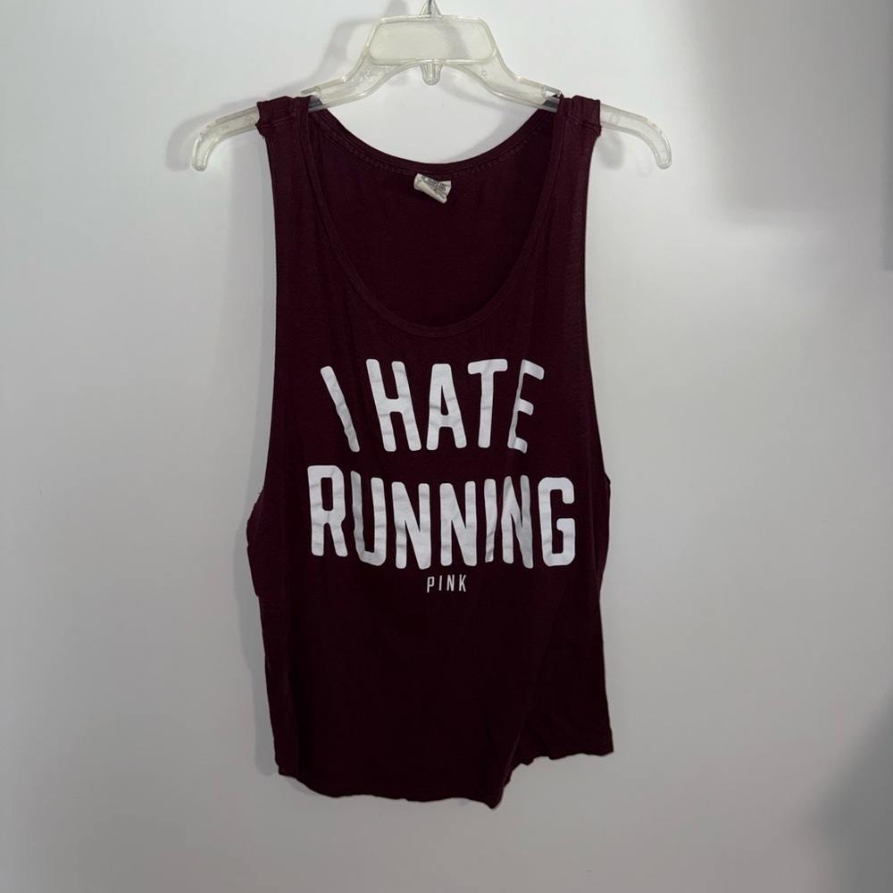 Victoria's Secret PINK Burgundy Tank Top
